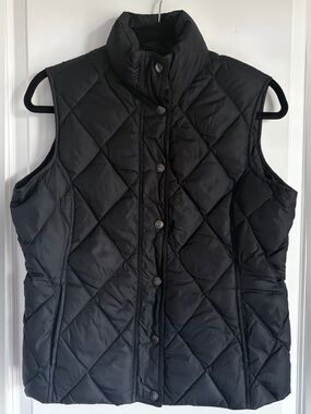 Lands End Dark Navy Quilted Puffer Vest